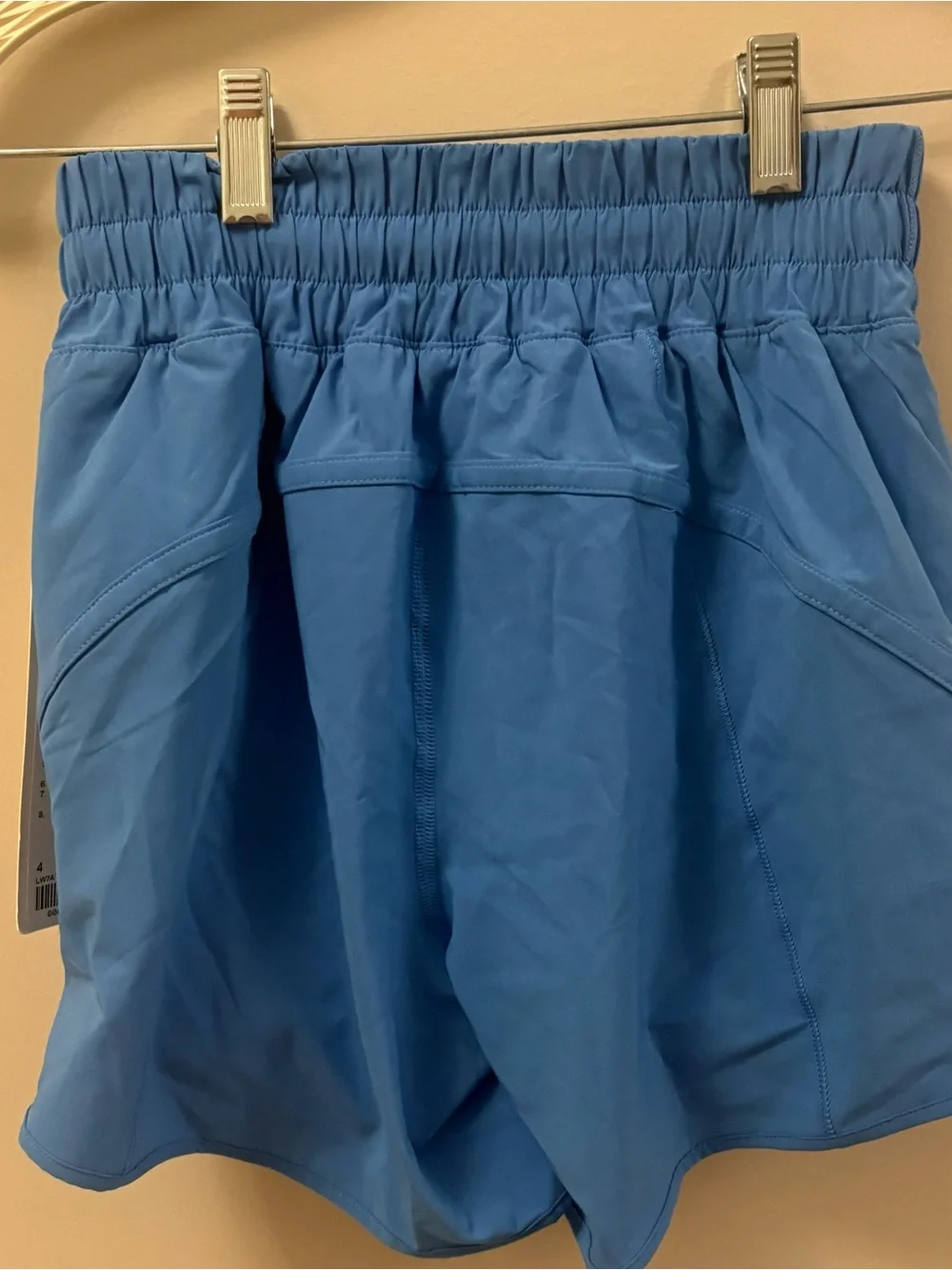 NWT lululemon Track That MR Short 5” Lined Blue Size 4